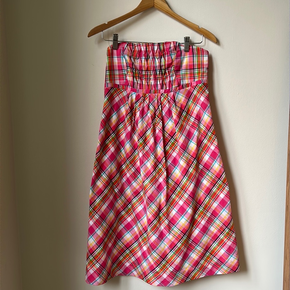Lilly Pulitzer Gwyneth Plaid Patio dress size 8